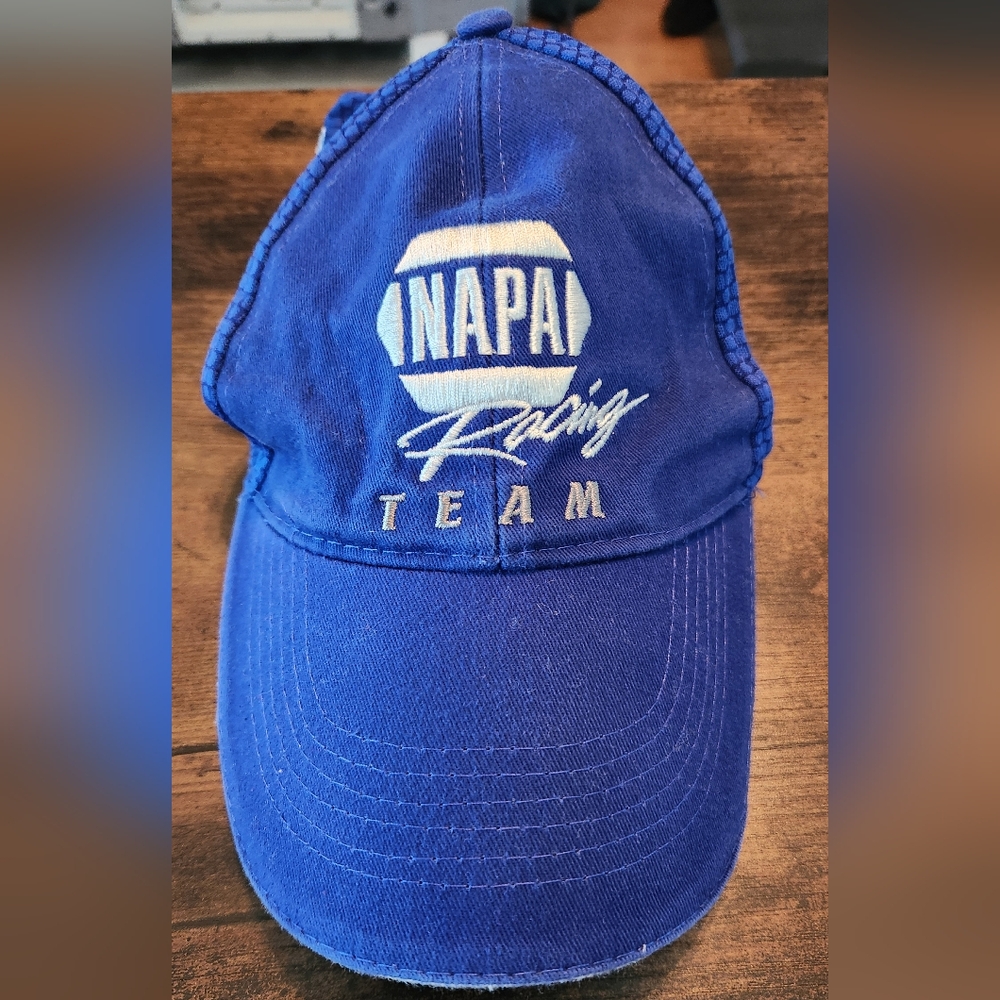 NAPA Racing Team hat, one Size fits all, Velcro adjustment, pre-owned, washed